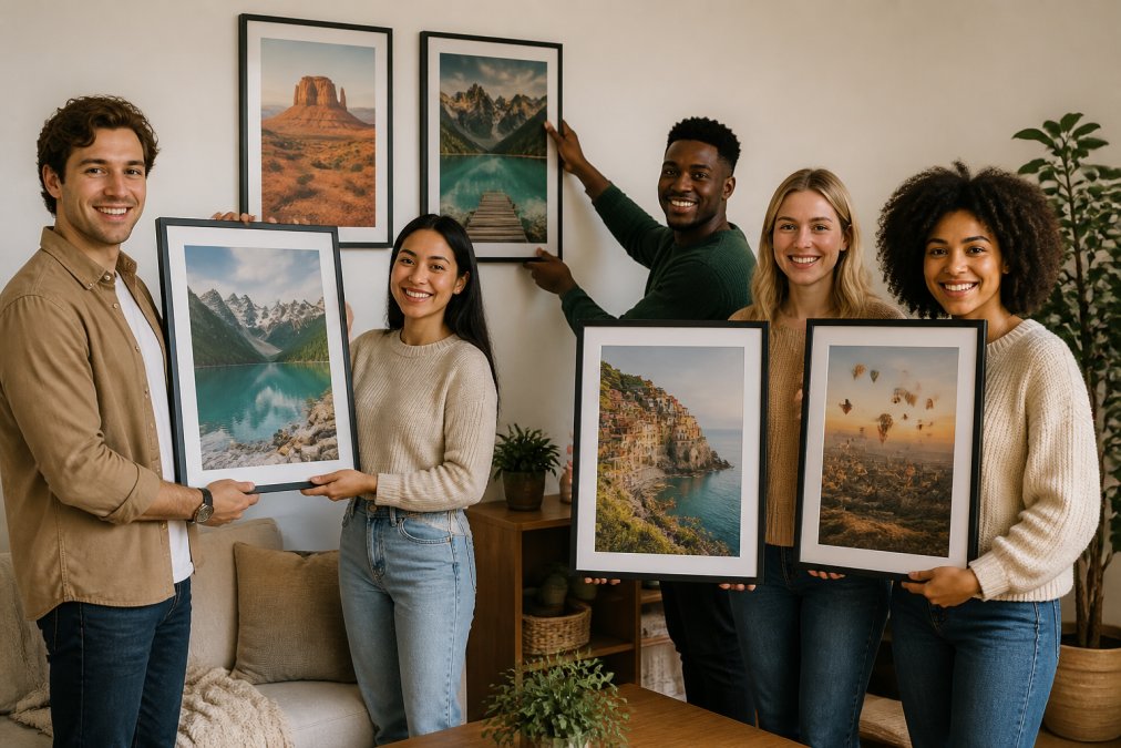 How to Frame Travel Posters for Living Room Walls