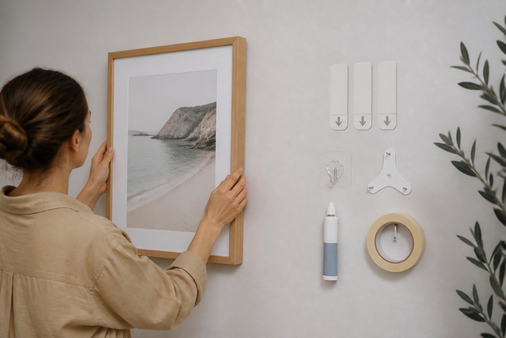 How to Hang Art Without Damaging Walls