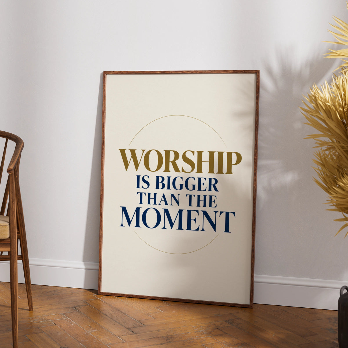 Worship Is Bigger Than The Moment Poster, Christian Wall Art, Faith Quote Print